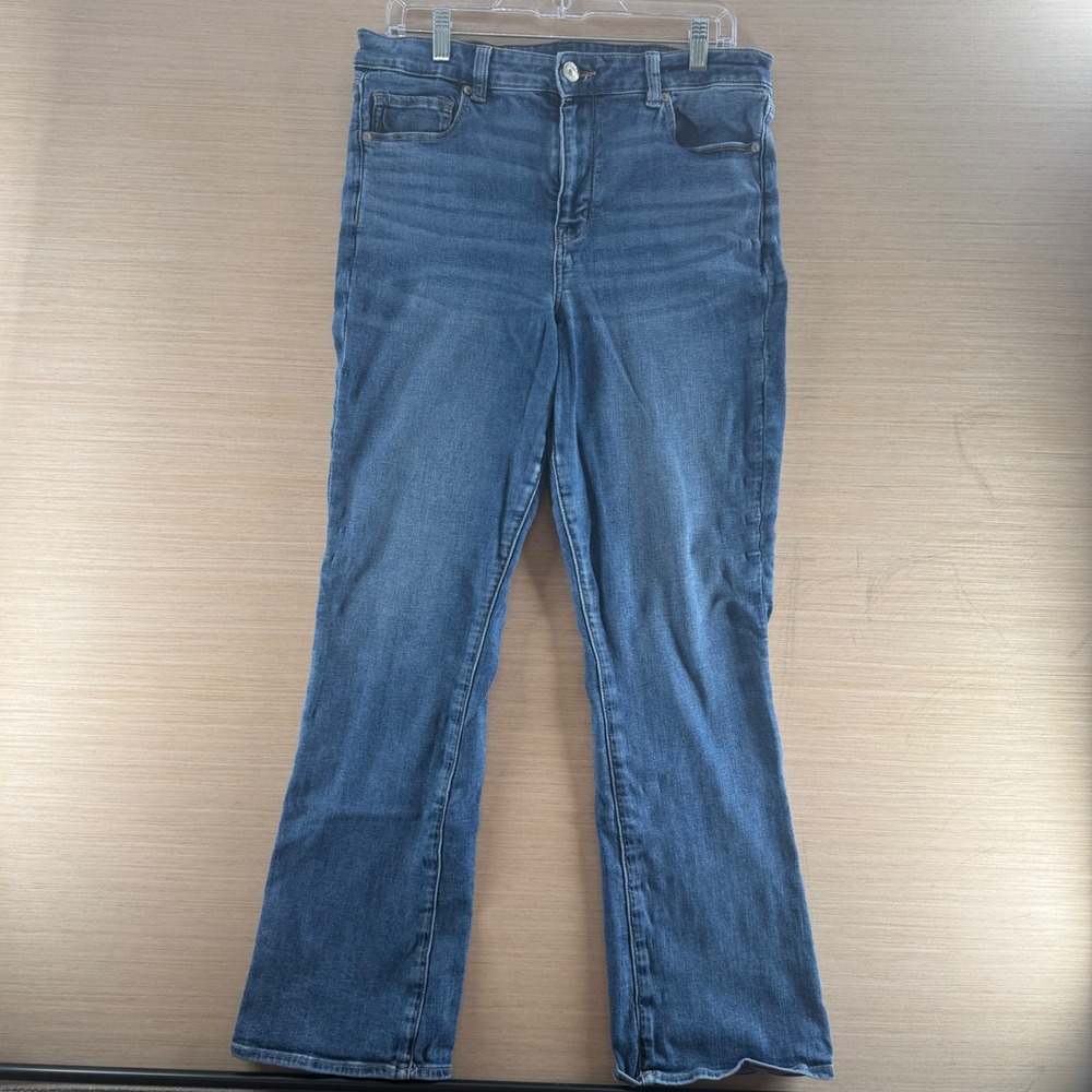 American Eagle Next Level Stretch Bootcut Jeans Womens 14 Regular Medium Wash
